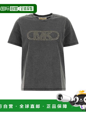 1h可退 潮奢 Michael Kors 迈克高仕 女士 黑色棉质T恤 MS551SC36