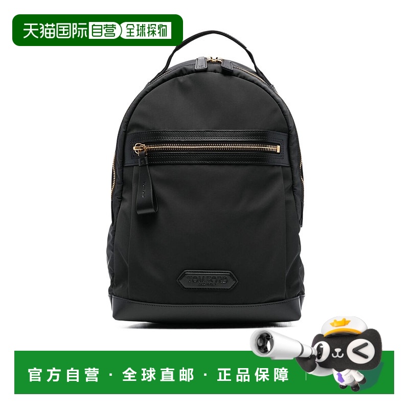 1h可退 TOM FORD 男士双肩包 GH0636TNY0171N001 SS2025 黑色牛皮