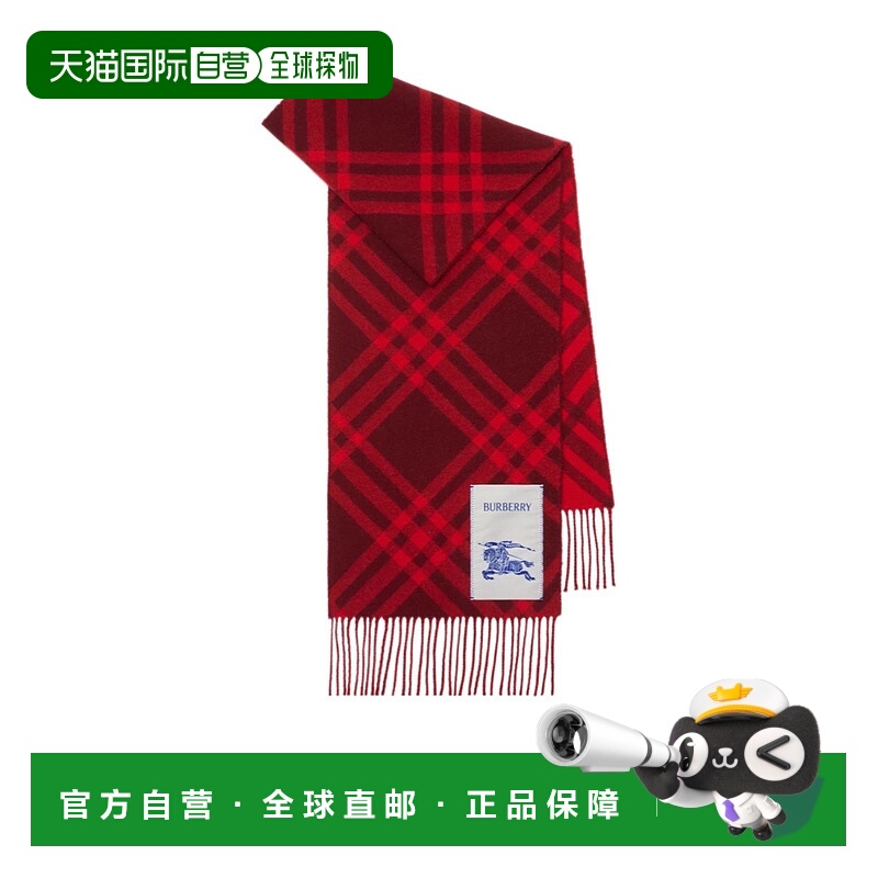 1h可退 burberry 女士 围巾披肩羊绒博柏利格纹配饰