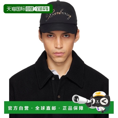 1h可退 潮奢 Burberry 巴宝莉 男士 黑色 Check Cursive Logo Gab