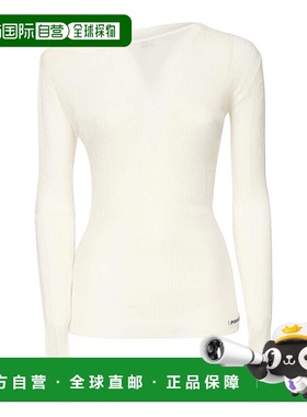 PINKO 女士针织毛衣 1047661NDZ09 AW2025 白色 Vallelunga Asymm