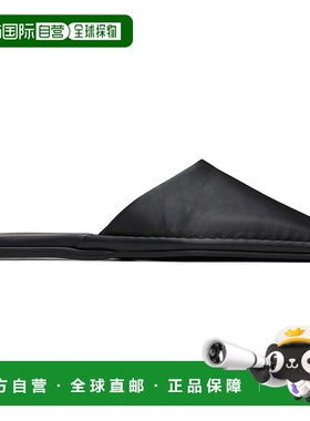 1h可退 潮奢 ST.AGNI 女士 黑色 Soft Square Toe 穆勒鞋 R25104B