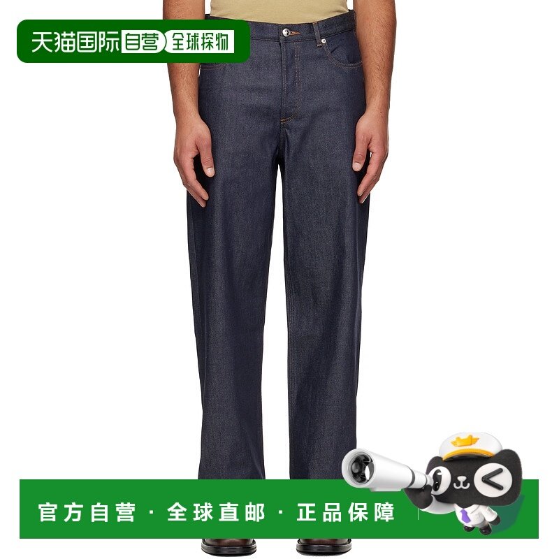 1h可退 潮奢 A.P.C. 男士 海军蓝 Aaron 牛仔裤 COGDFH09182