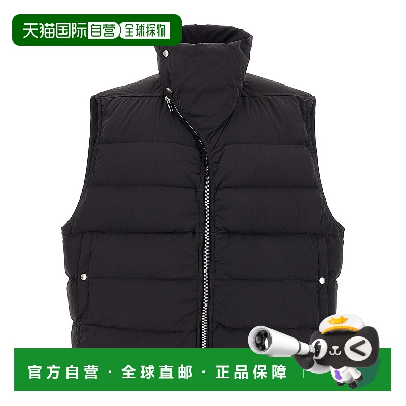 1h可退 RICK OWENS 男士马甲 RU02E1798MTD109 AW2025 黑色