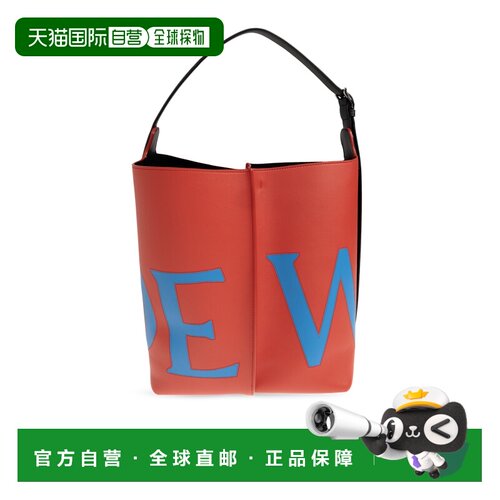 1h可退 LOEWE 女士手提包 AWRASHLX040REDBLUE CO 红色 