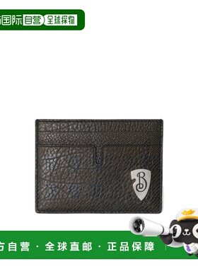 BURBERRY 男士钱包 81029311 AW2024 黑色 B Shield 卡片夹卡包