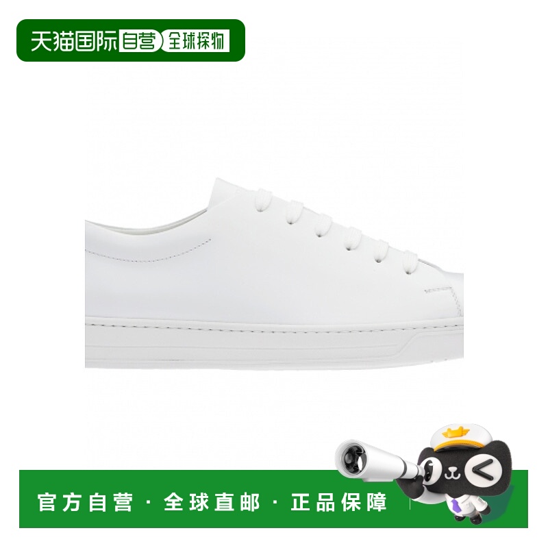 1h可退 PRADA 男士运动鞋 4E2996OVDF0009 CO 白色 低帮休闲运动