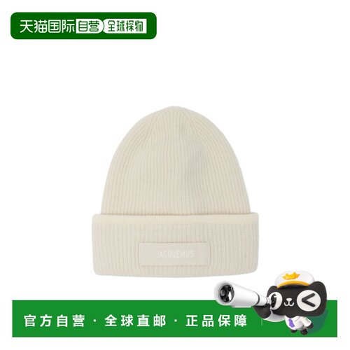 JACQUEMUS 女士帽子 AW2025 白色针织帽 ACU0066AK00227110