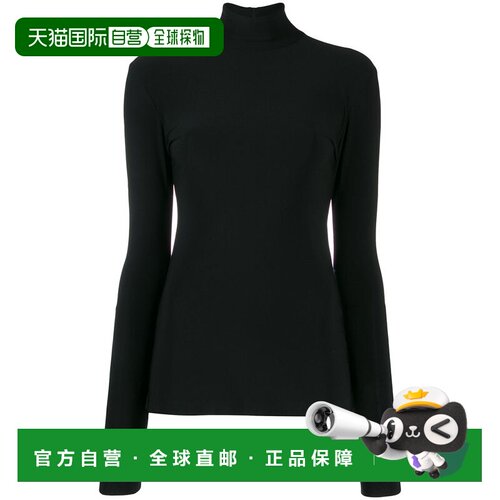 NORMA KAMALI 诺玛 卡玛丽 女士 黑色高领套衫 KK2296PL041