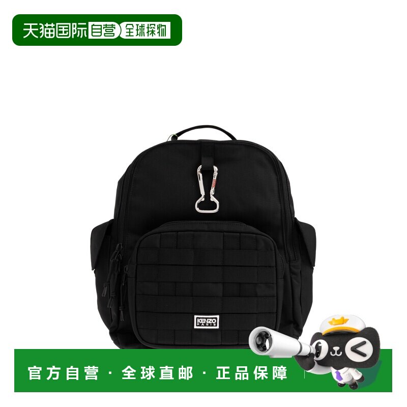 KENZO 男士双肩包 FG55SA203F2099 SS2026 黑色 徽标双肩包图片