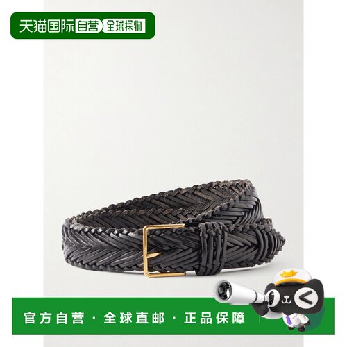 The Row 女士 Fisherman 皮革编织皮带 B001118WL13BLAG