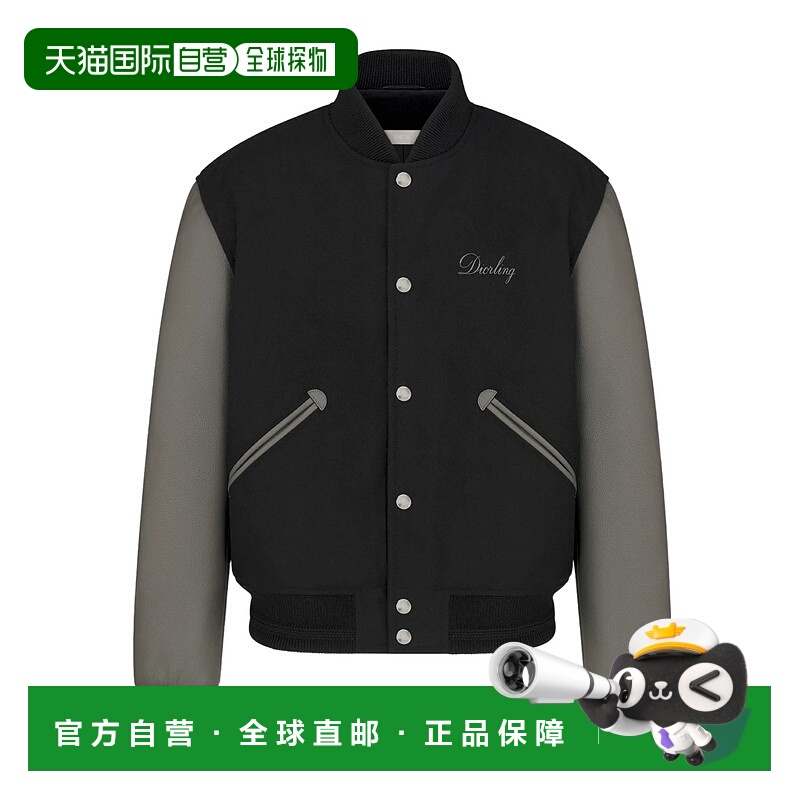 1h可退 DIOR 男士夹克 543L443A6105C988 AW2025 黑色 飞行员夹克