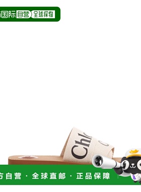 CHLOÉ 女士凉鞋 CHC22U188Z3101 SS2026 灰色 `woody` flat sanda