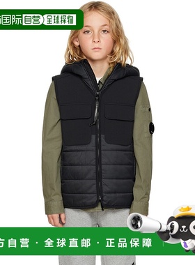 1h可退 潮奢 C.P. Company 女童 黑色 Shell-R Mixed 儿童马甲童