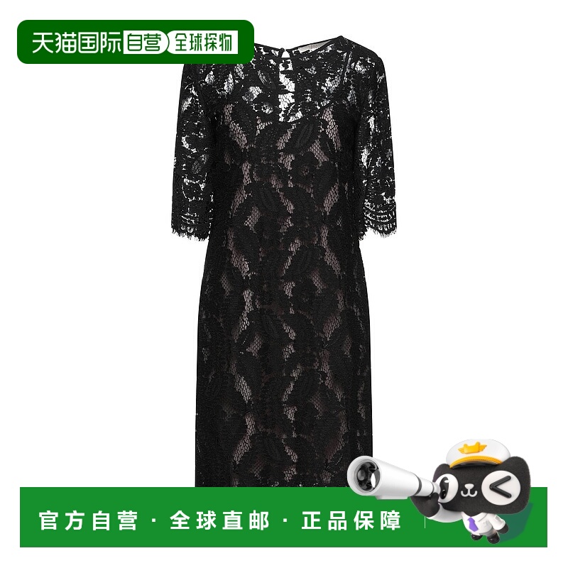 1h可退 潮奢 Seventy 女士 中长连衣裙 black黑色 舒适时尚