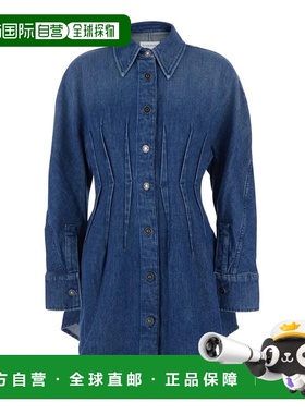 GIVENCHY 女士连衣裙 BW22QS517B420 SS2026 蓝色 Cotton Mini Dr