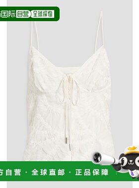 1h可退 潮奢 Simkhai 女士 Wilde 蝴蝶结刺绣乔其纱吊带背心 2242