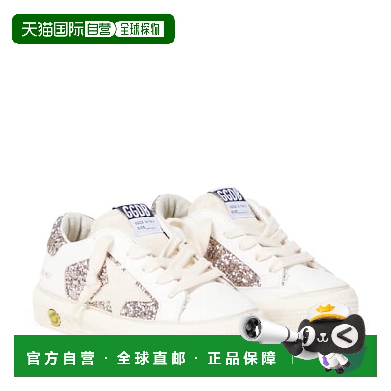 1h可退 潮奢 GOLDEN GOOSE 女童 May 亮片皮质运动鞋童鞋