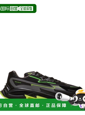 BALMAIN 男士运动鞋 DM1VI355LNVYEFF AW2024 黑色 Sneakers Run-