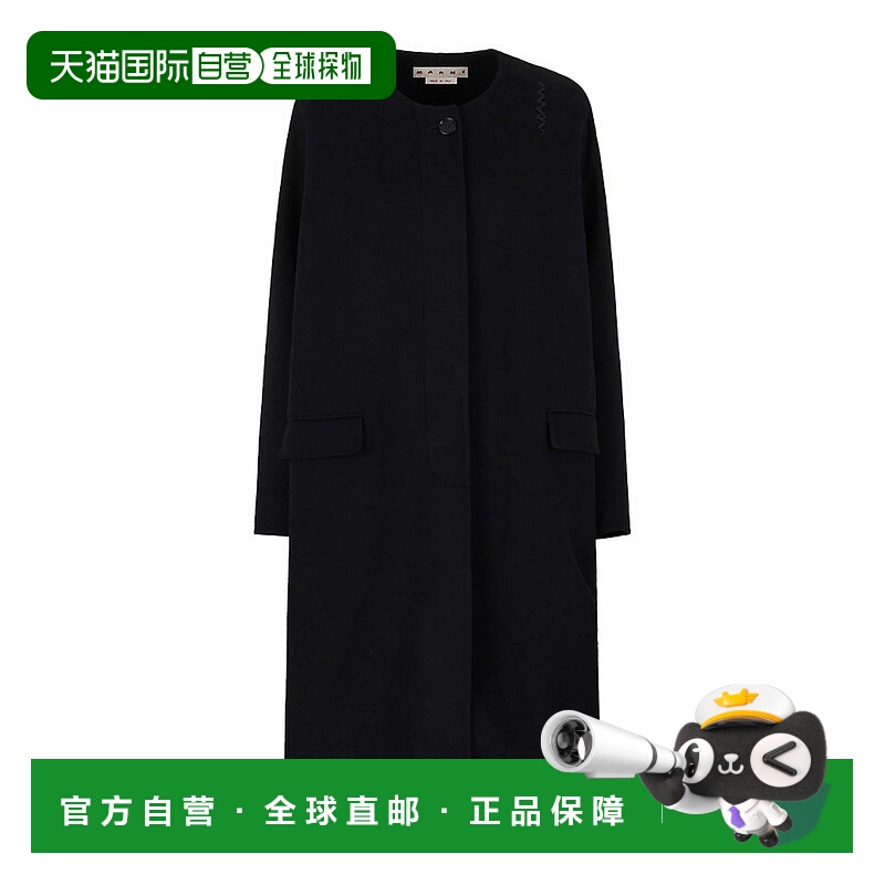 MARNI 男士大衣 UTWA21SPMA0024KS00N99 AW2025 黑色