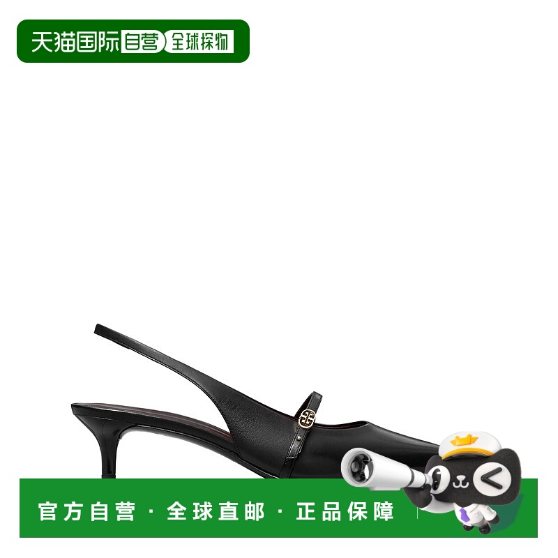 TORY BURCH 女士凉鞋 176869006 AW2025 黑色 Double T Buckle Sl