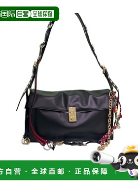 PRADA 女士斜挎包 1BD3792C6AVOO6F0002 CO 黑色 翻盖单肩包