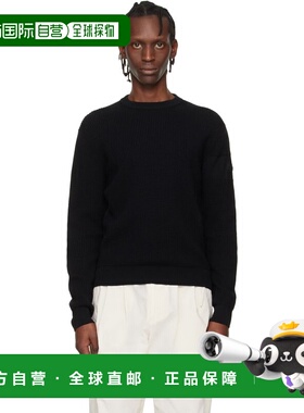 1h可退 潮奢 Moncler 盟可睐 男士 黑色 Matt Crewneck 毛衣 L109