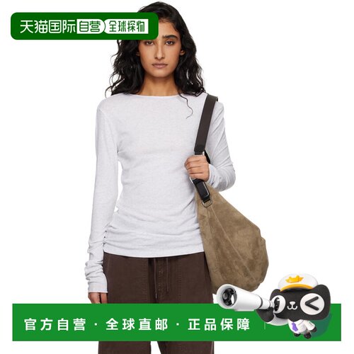 Entire Studios 女士 灰色长袖 T恤 ESSS26TO01239HeatherGrey