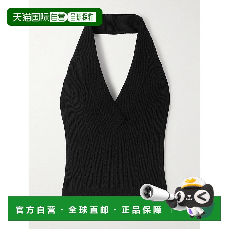 1h可退 潮奢 Balmain 巴尔曼 女士 罗纹粗线针织挂脖上衣 FF1AB34