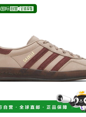 1h可退 潮奢 Adidas 女士 灰褐色 Gazelle Indoor 运动鞋 JQ8387B
