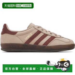 1h可退 潮奢 Adidas 女士 灰褐色 Gazelle Indoor 运动鞋 JQ8387B