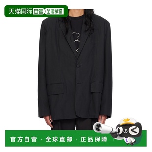 WDJK224048MBK 夹克 AW2024 黑色 外套 WE11DONE 单排扣西装 男士