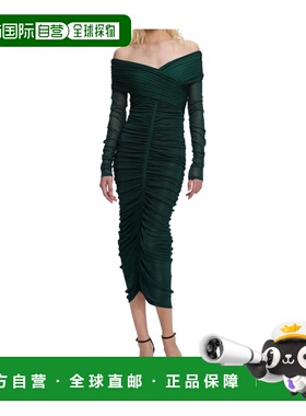 1h可退 SELF-PORTRAIT 女士连衣裙 RS26011MAG SS2026 绿色包臀裙