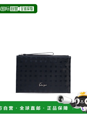 KENZO 男士手拿包 FF65PM502F2279 SS2026 黑色 Mura Large brief