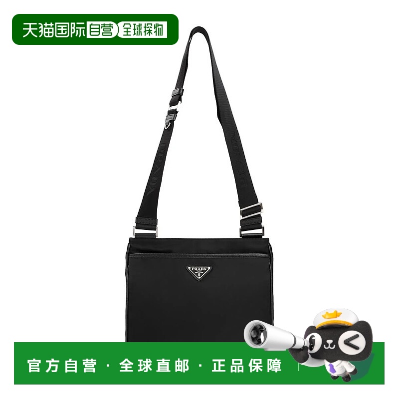 1h可退 PRADA 男士单肩包 2VH118VXOO2DMH0002 AW2025 黑色