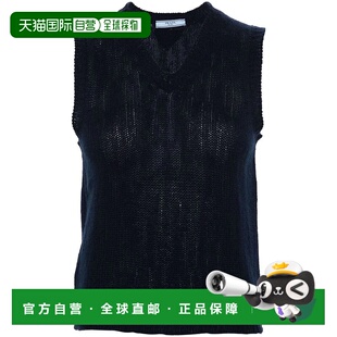 SS2025羊绒背心 P29A96SOOO14KDF0008BLEU PRADA 女士针织毛衣