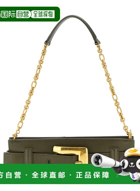 BALMAIN 女士单肩包 GN1LB024LSAX7DT SS2026 军绿色