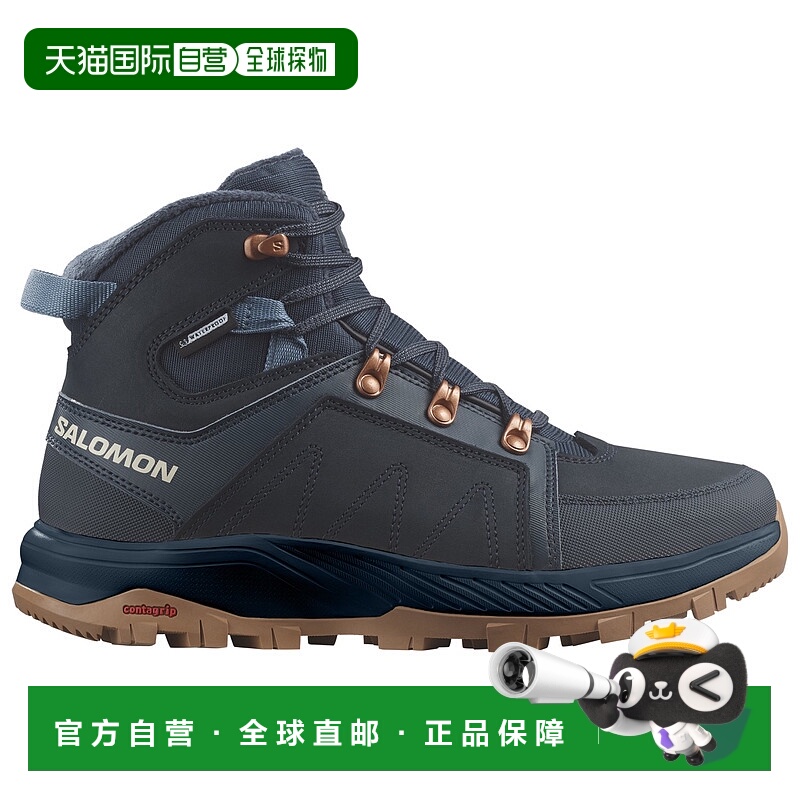 1h可退 SALOMON 女士户外徒步鞋 1210996CARBONCARBONBERINGSEA