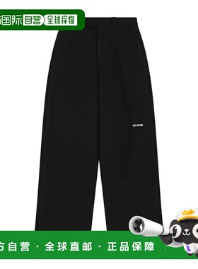 WE11DONE 女士休闲裤 WDPT025288WBK SS2025 黑色 中腰休闲裤