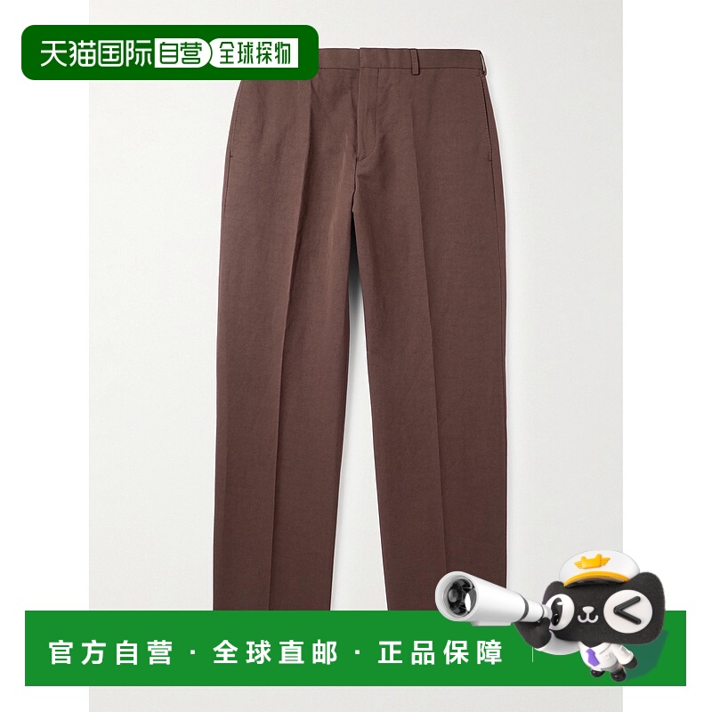 1h可退 潮奢 Paul Smith 保罗 史密斯 男士 直筒棉麻混纺裤子 M1R