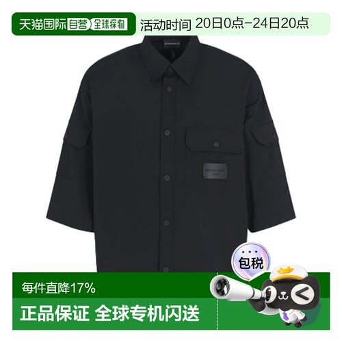 EMPORIO ARMANI Logo 标牌短袖衬衫服裝EM001522AF13810UC001男