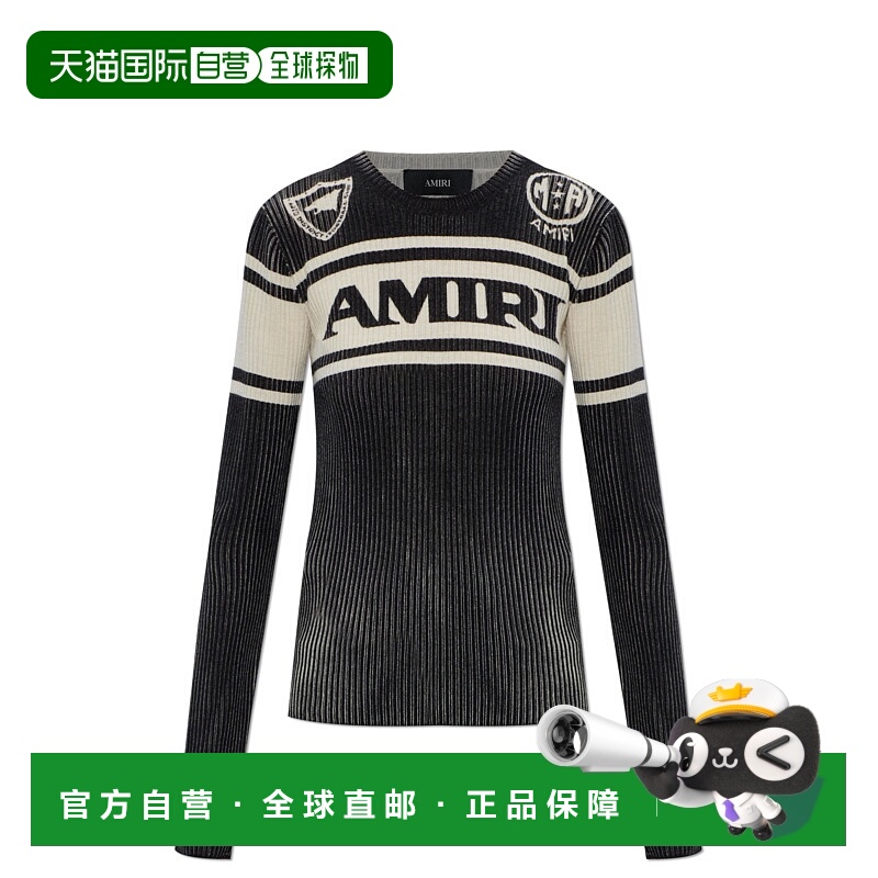 1h可退 AMIRI 女士针织衫 AWTOKN10080001 SS2026 黑色 Wool swea