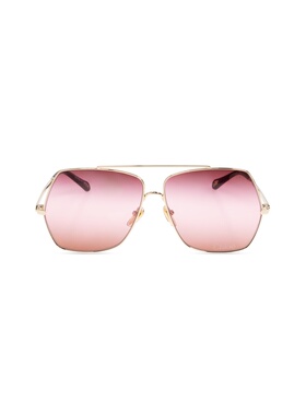 香港直邮CHLOÉ 女士太阳镜 CH0278S0003 AW2024 金色 Sunglasses