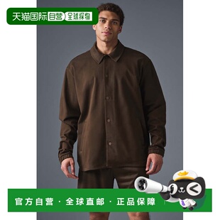 alo yoga 单排扣纯色宽松长袖夹克外套 男款m4175r