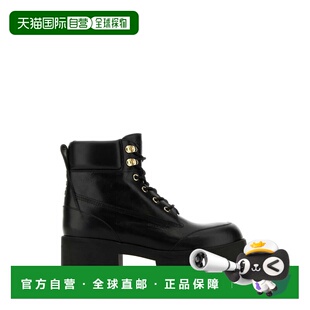 黑色 GIVENCHY AW2024 BE604TE292001 徽标压花短筒靴 女士高跟鞋