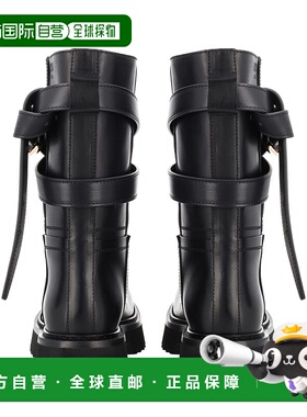 1h可退 MOSCHINO 女士靴子 MA26054G0NMJ5000 AW2025 黑色厚底鞋