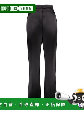 FENDI 女士休闲裤 FR6532AM3QF0TU7 AW2024 黑色 微喇休闲裤