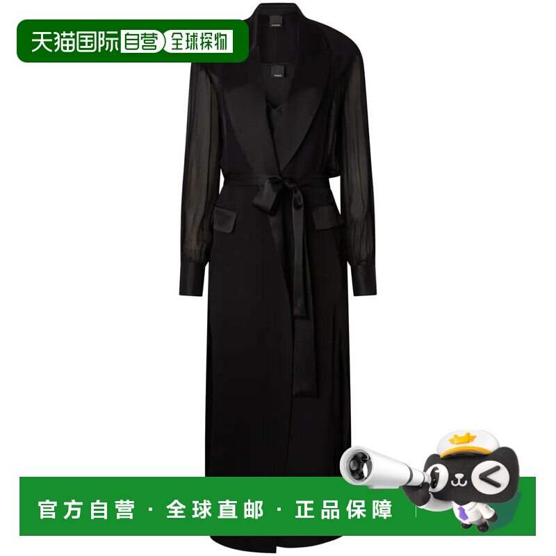 PINKO 女士连衣裙 104685A2COZ99 SS2025 黑色 NOCCIOLAIA GEORGE
