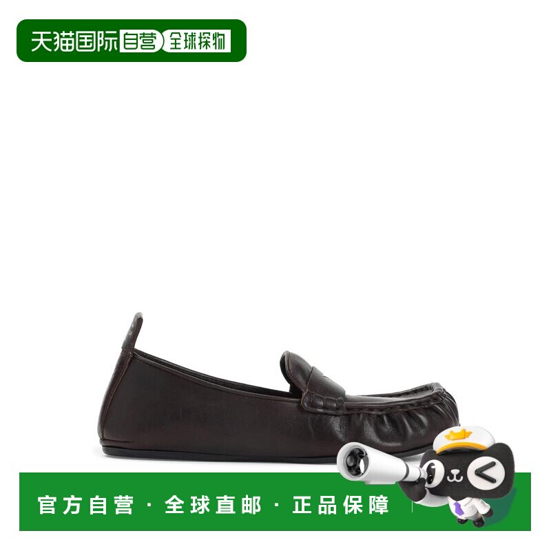 1h可退 ACNE STUDIOS 女士芭蕾乐福鞋 AD0853ADM AW2025 棕色女鞋图片