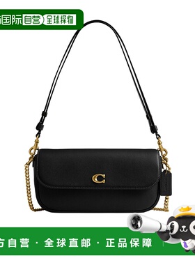 COACH 女士单肩包 CAN90B4BK SS2026 黑色 Brook 翻盖链条包蔻驰